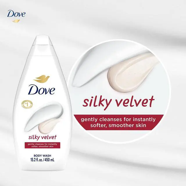 Alt view image 6 of 6 - Body Wash, Silky Velvet 2-Pack Luxurious Moisturizing Cleanser for Smooth, Soft Skin, 15.22 Oz Ea