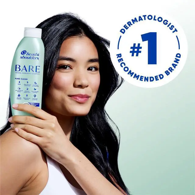 Alt view image 3 of 7 - Anti-Dandruff Shampoo, BARE Soothing Hydration Twin Pack, 1% Pyrithione Zinc, Dry Scalp Relief, Free of Sulfates, Silicones, Dyes, 13.5 Fl Oz Each