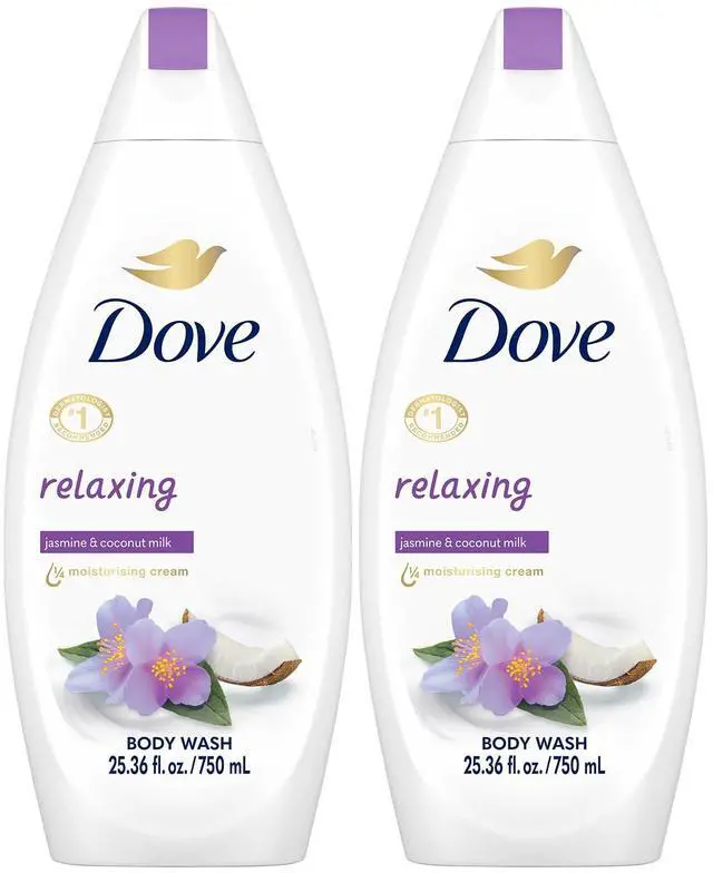 Main image of Body Wash Relaxing 2-Pack Jasmine & Coconut Milk for Softer, Smoother Skin, 25.36 Oz Ea