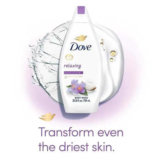 Alt view image 3 of 6 - Body Wash Relaxing 2-Pack Jasmine & Coconut Milk for Softer, Smoother Skin, 25.36 Oz Ea