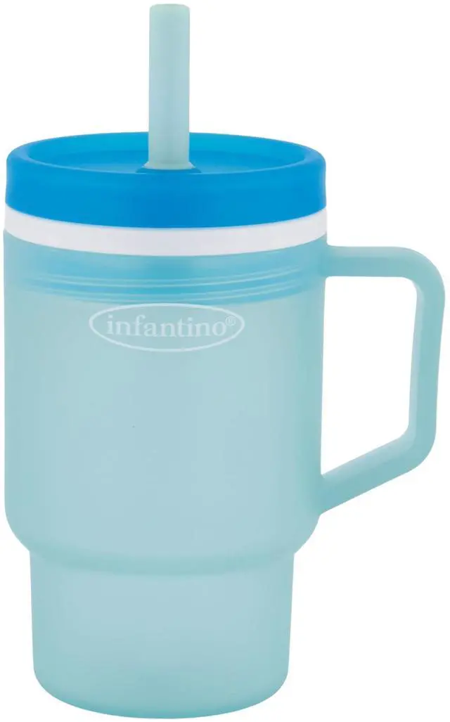 Main image of My 1st Tumbler 10 Oz Durable Plastic Sippy Cup, Moody Blue