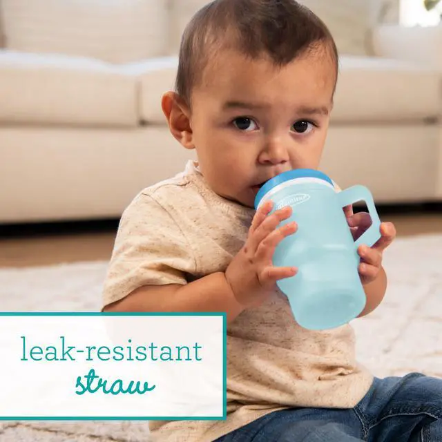 Alt view image 3 of 7 - My 1st Tumbler 10 Oz Durable Plastic Sippy Cup, Moody Blue