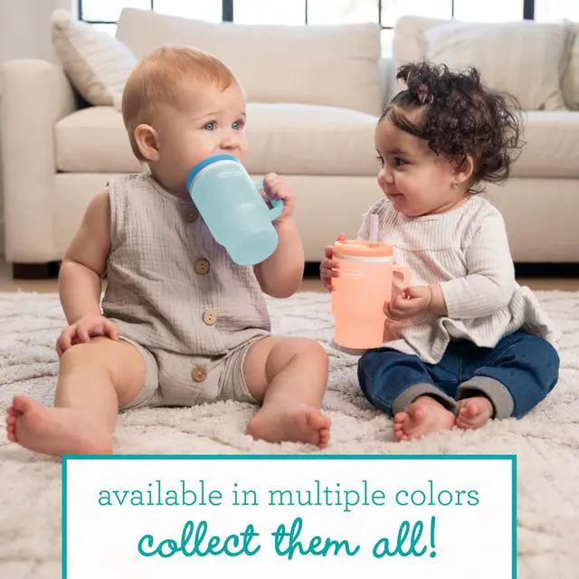 Alt view image 4 of 7 - My 1st Tumbler 10 Oz Durable Plastic Sippy Cup, Moody Blue