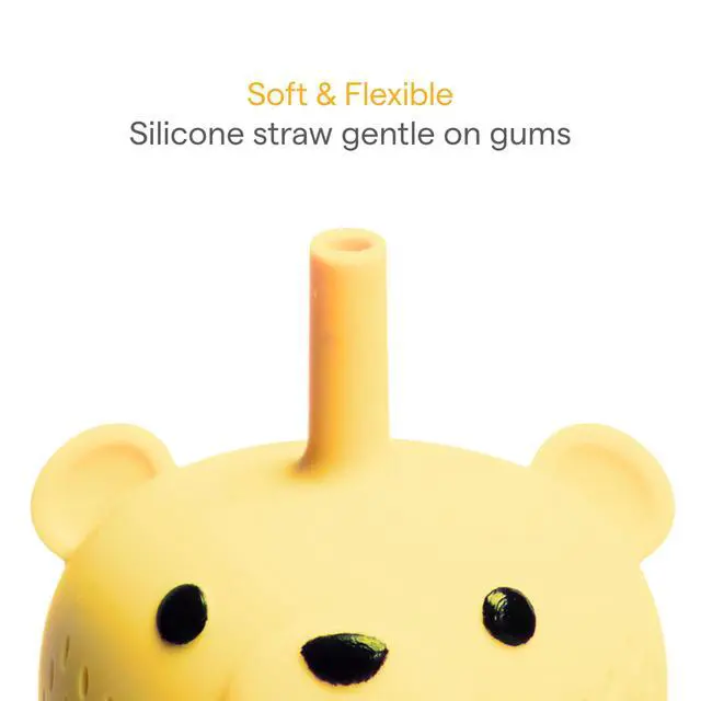 Alt view image 4 of 6 - Gentle Transition Honey Bear Straw Cup, 6 Months and Up, 9 Oz, Yellow