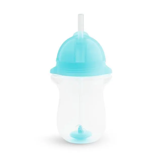 Alt view image 4 of 7 - Any Angle Weighted Toddler Straw Cups, 10 Ounce, 2 Pack, Blue/Green