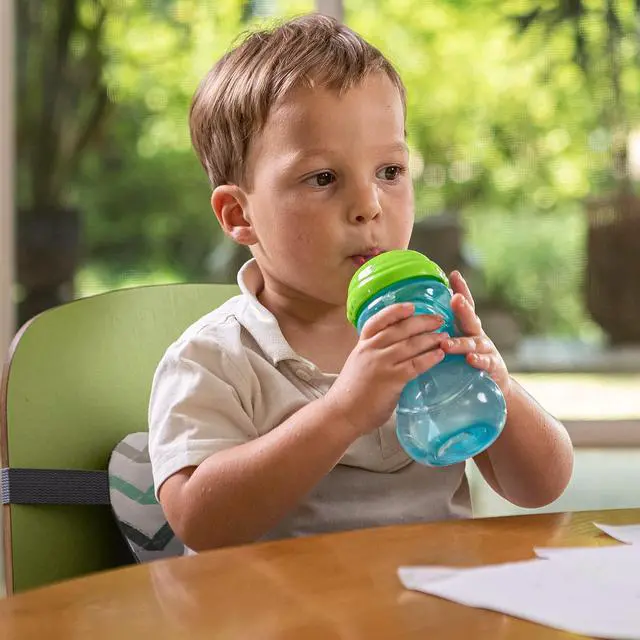 Alt view image 6 of 7 - 3 Piece No-Spill Easy Grip Cup with Flex Straw, Clik It Lock Feature, Boy, 10 Ounce