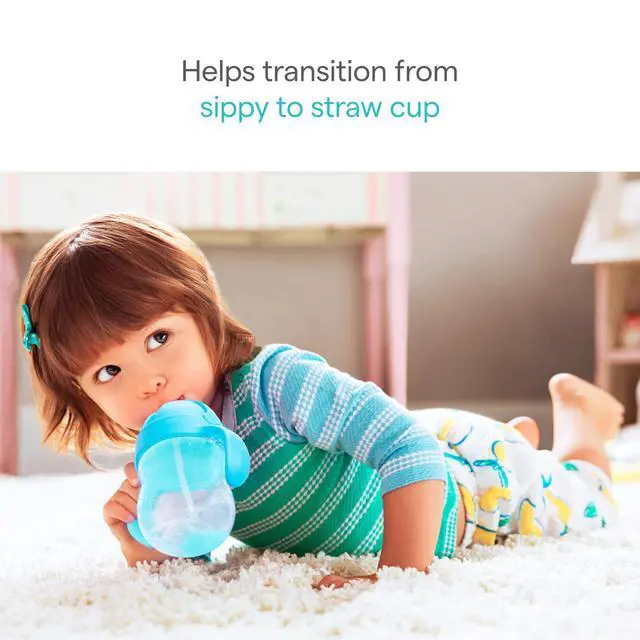 Alt view image 2 of 7 - Any Angle Sippy Cups, 7 Ounce, 2 Pack, Pink/Purple