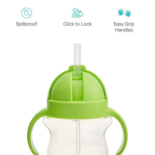Alt view image 4 of 7 - Any Angle Sippy Cups, 7 Ounce, 2 Pack, Pink/Purple