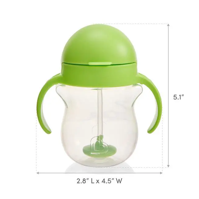 Alt view image 6 of 7 - Any Angle Sippy Cups, 7 Ounce, 2 Pack, Pink/Purple