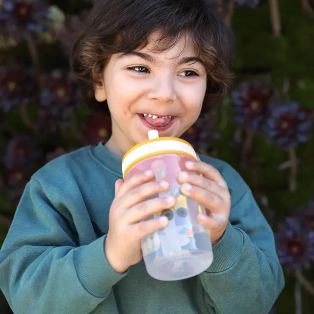 Alt view image 2 of 7 - Kelso Toddler Cups For Travel or At Home, 15oz 2-Pack Durable Plastic Sippy Cups With Leak-Proof Design is Perfect For Kids (Silly Goose, Harvest)
