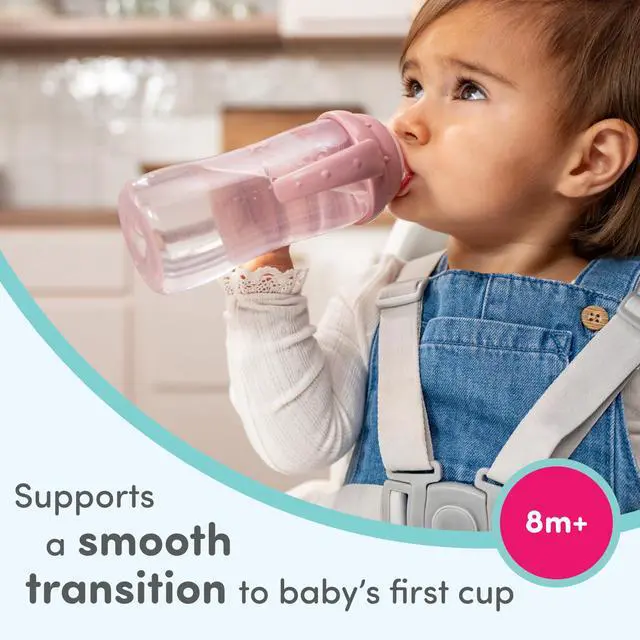 Alt view image 2 of 7 - First Choice Large Learner Cup 2.0, 10 oz. Sippy Cup with Handles, Spill Proof, Leak Proof Soft Straw Cup, 2-Pack