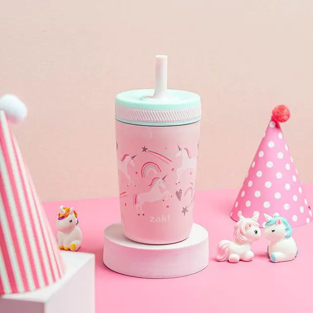 Alt view image 6 of 7 - Fanciful Unicorn Kelso 12oz Leak-Proof Toddler Straw Cup