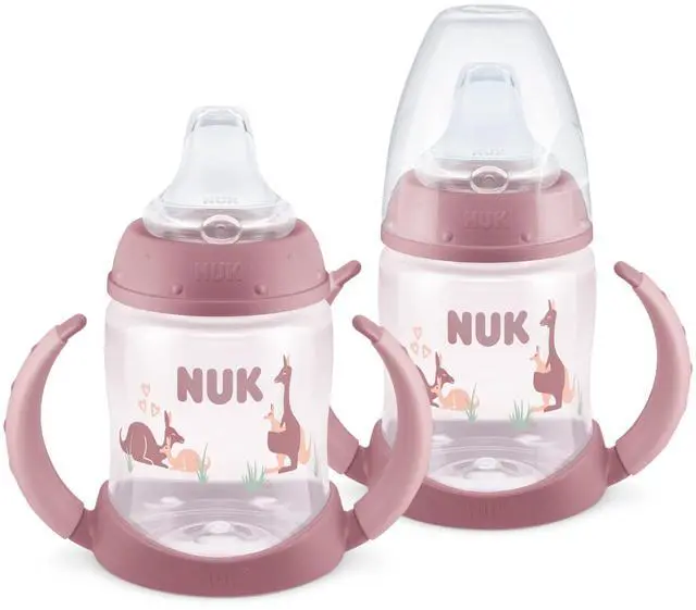 Main image of First Choice Learner Cup 2.0, 5 oz. Sippy Cup with Handles, Spill Proof, Leak Proof Soft Straw Cup, 2-pack