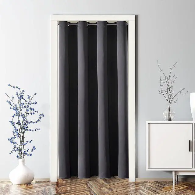 Main image of Blackout Curtains Door Curtain for Doorway Privacy Closet Drapes