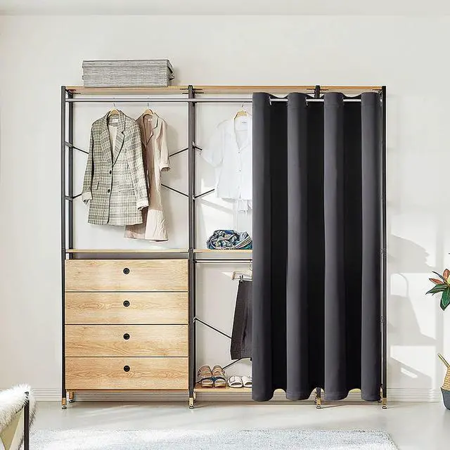 Alt view image 3 of 7 - Blackout Curtains Door Curtain for Doorway Privacy Closet Drapes
