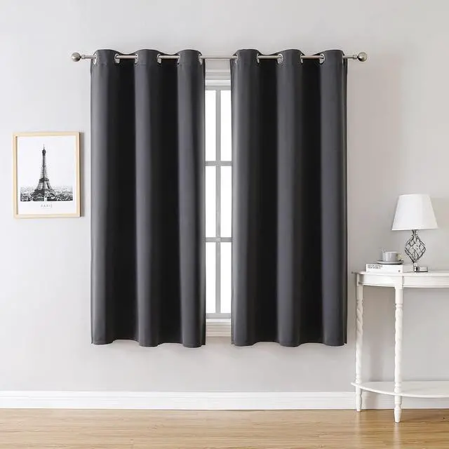 Alt view image 2 of 7 - Blackout Curtains for Bedroom and Living Room 63 Inches Long