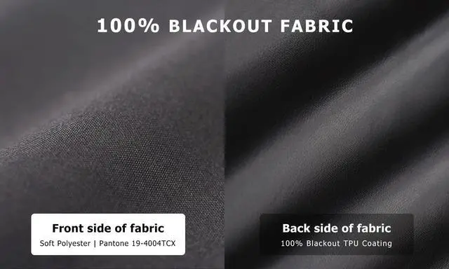 Alt view image 2 of 7 - 100% Blackout Roller Shades, 36"x72", Black