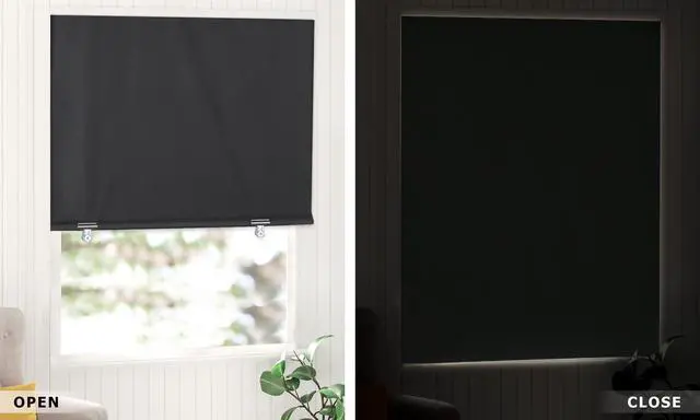 Alt view image 7 of 7 - 100% Blackout Roller Shades, 36"x72", Black