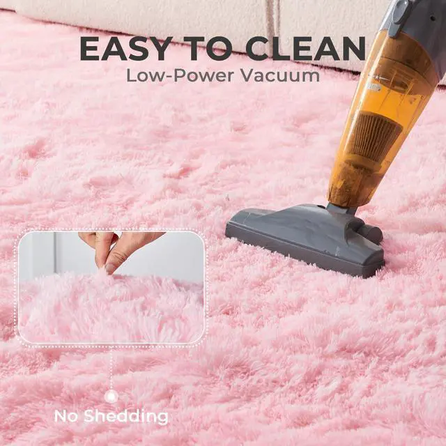 Alt view image 6 of 7 - 3x5 Pink Rugs for Bedroom, Ultra-Soft Fluffy Area Rugs for Living Room, 3 x 5 Shag Carpet for Nursery, Kids, Girl, Boy, Baby, Plush, Fuzzy, Shaggy, Cute Home Decor