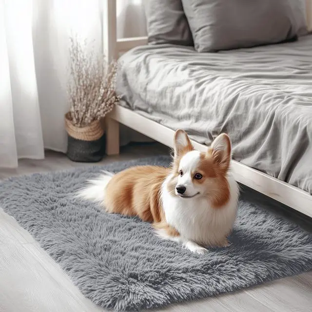 Main image of Machine Washable Small Bedside Rug, Soft Fluffy Shaggy Entryway Throw Rugs for Bedroom, Living Room, Indoor Floor Carpet for Kids Girls Boy, Nursery Rooms, Home Decor Aesthetic