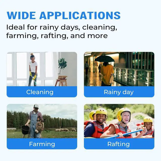 Alt view image 7 of 7 - 40 Pcs Waterproof Shoe Covers Boot Covers For Rain Indoor Outdoor, Plastic Non Slip Shoes Protector For Men And Women,Thick And Durable Household Cleaning Foot Covers (Clear)