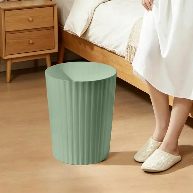 Alt view image 6 of 7 - Hand Trash Can - Small Waste basketbin - 2 Gallon- for Office,Home,Bathroom,Kitchen - Green