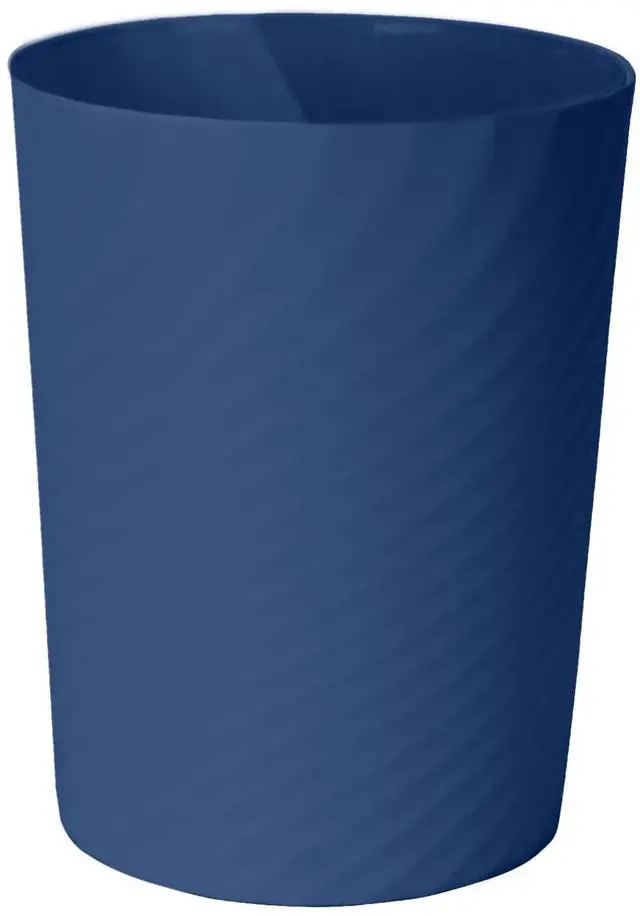Main image of Small Plastic Trash Can - 1.8 Gallon - Blue - Wastebasket Garbage Can Container - Bathrooms, Laundry Room, Kitchens, Offices