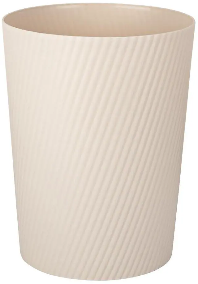 Main image of Small Trash Can Wastebasket Garbage Can Container Bins for Bathrooms, Laundry Room, Kitchens, Offices, Kids Rooms, Dorms (Beige)