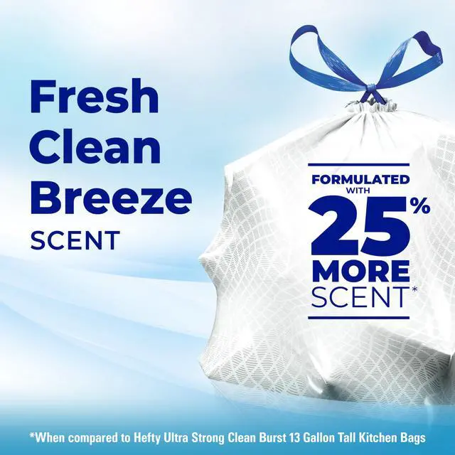 Alt view image 4 of 7 - Ultra Strong Signature Scents 13G Trash Bags, Fresh Clean, 80ct
