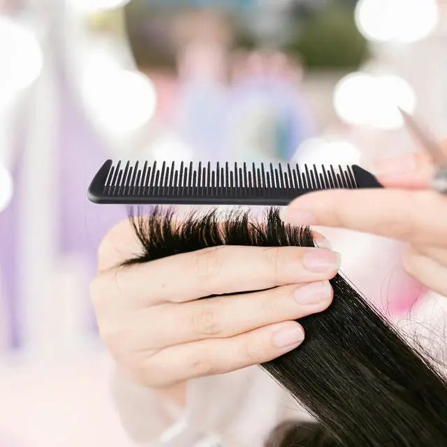 Alt view image 2 of 7 - 2 Pack Rat Tail Comb Black Teasing Comb for Sectioning, Parting, Styling Hair (Stainless Steel Pintail)