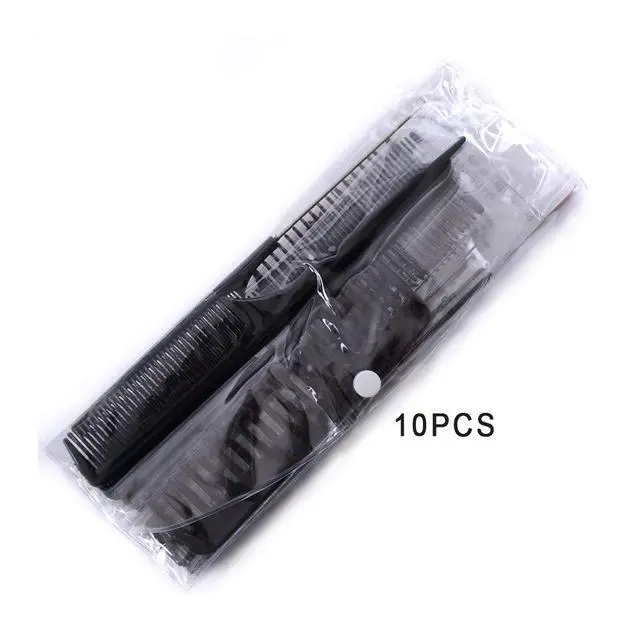 Alt view image 5 of 5 - 10PCS Black Hair Combs Set for Hairdressing, Cutting & Styling - For Women, Men & Kids