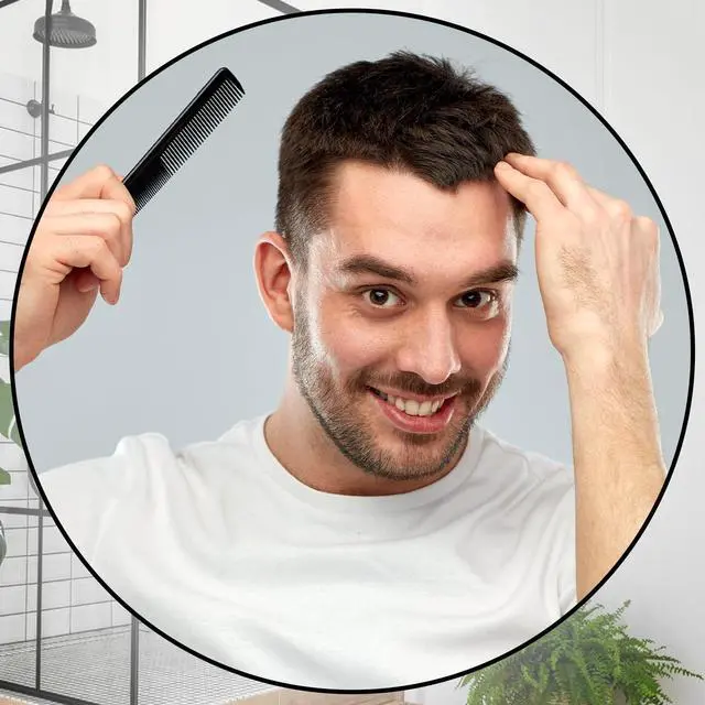 Alt view image 5 of 7 - Premium Carbon Fiber Barber Combs, Taper Comb for Men, Women & Hair Stylists - Heat Resistant & Fine Tooth - Salon Quality