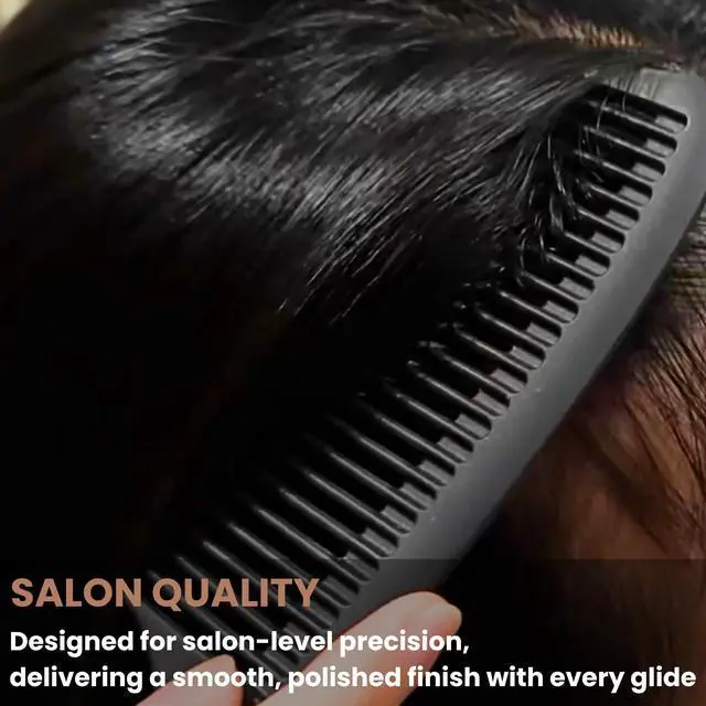Alt view image 5 of 7 - Carbon Fiber Styling Comb, Anti Static Hair Comb for Men & Women, Detangling & Frizz Control, Heat Resistant Comb for Straight, Curly, Thick & Wavy Hair