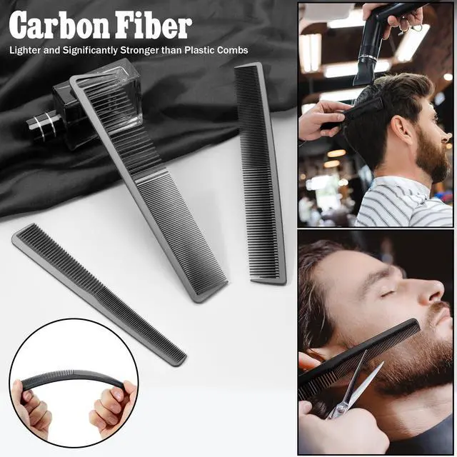 Alt view image 4 of 7 - Hair Comb for Men & Women, 8PCS Professional Styling Combs for Wet Curly Natural Hair Detangling Parting Teasing Styling & Cutting