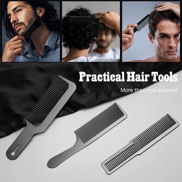 Alt view image 3 of 7 - Hair Comb for Men & Women, 8PCS Professional Styling Combs for Wet Curly Natural Hair Detangling Parting Teasing Styling & Cutting