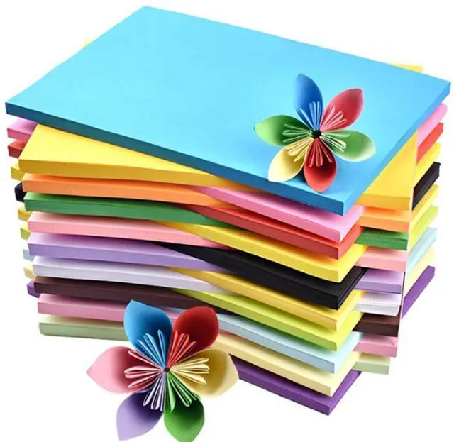 Main image of Colored Paper 100 Sheets, Construction A4 Copy Paper for Craft Art Drawing