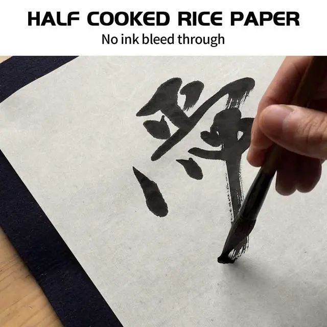 Alt view image 6 of 6 - 50/100 Sheets A4 Mulberry Paper Sheets Natural Fiber Rice Papers,8.3x11.7in Natural Decoupage Tissue Paper for Writing Painting, Decorative &Card Making Papers DIY Craft