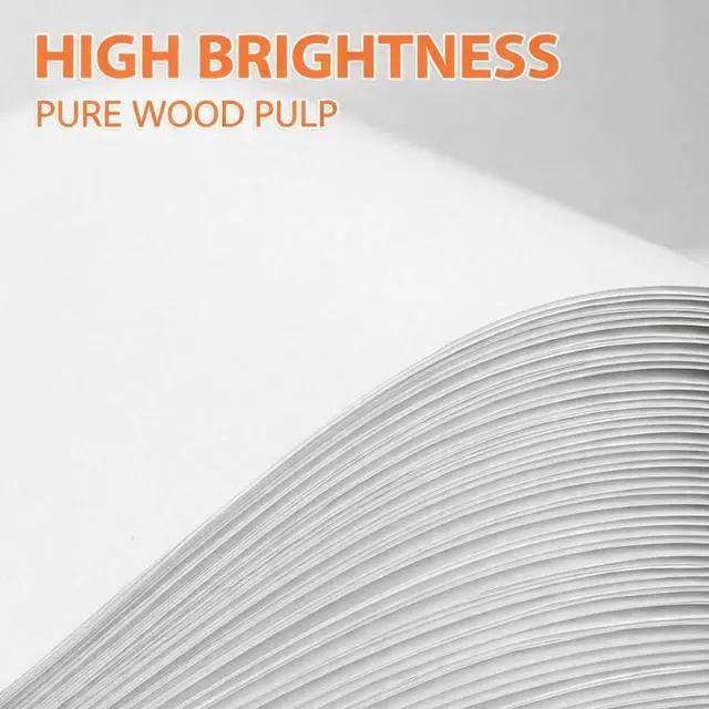 Alt view image 3 of 7 - A4 Copy Paper 80gsm, 100 Sheets per Pack Bright White Printer Paper for Inkjet & Laser, Smooth Double-Sided Printing, Home Office & School Use