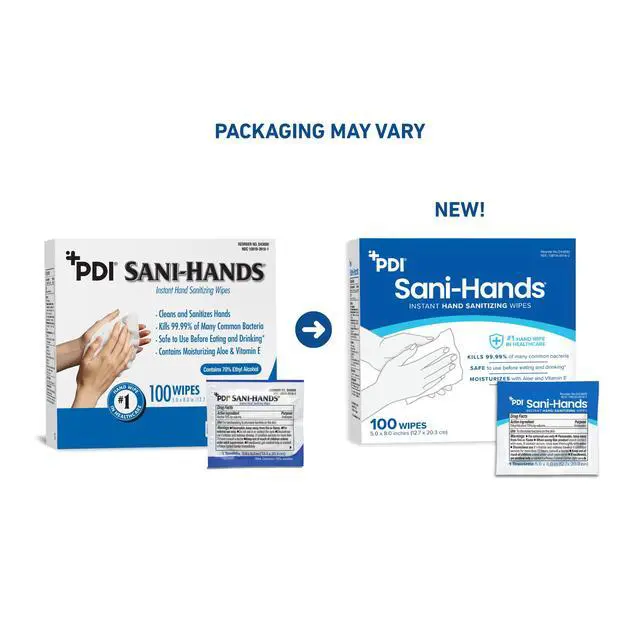Alt view image 5 of 6 - Sani-Hands Hand Sanitizer Wipes 100 Packets Per Box