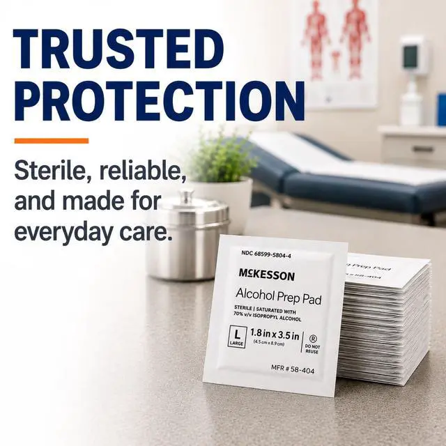 Alt view image 7 of 7 - Alcohol Prep Pads, Sterile, 2-Ply, First Aid, Large Size, 100 ct