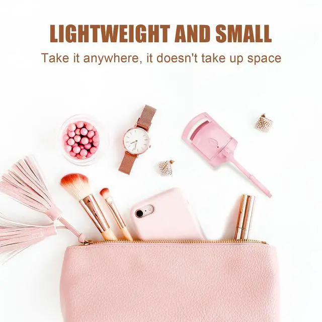 Alt view image 6 of 7 - C-Shaped Heated Eyelash Curler Fast Heat Up in 5s - Rechargeable Electric Eyelash Curler for 24H Long Lasting Curls - Safe Anti-Burn Lash Curler Elevate Your Beauty with Stunning Lashes Pink