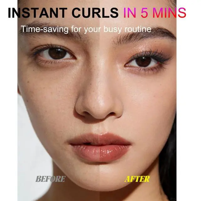 Alt view image 2 of 7 - Heated Eyelash Curler-4 Temp Modes 65°-95°C LED Display, Electric Eye Lash Curler for 24H Long Lasting, Type-C Rechargeable Heated Lash Curler for Natural Thick Lashes, Makeup Gift,Matte Black-1