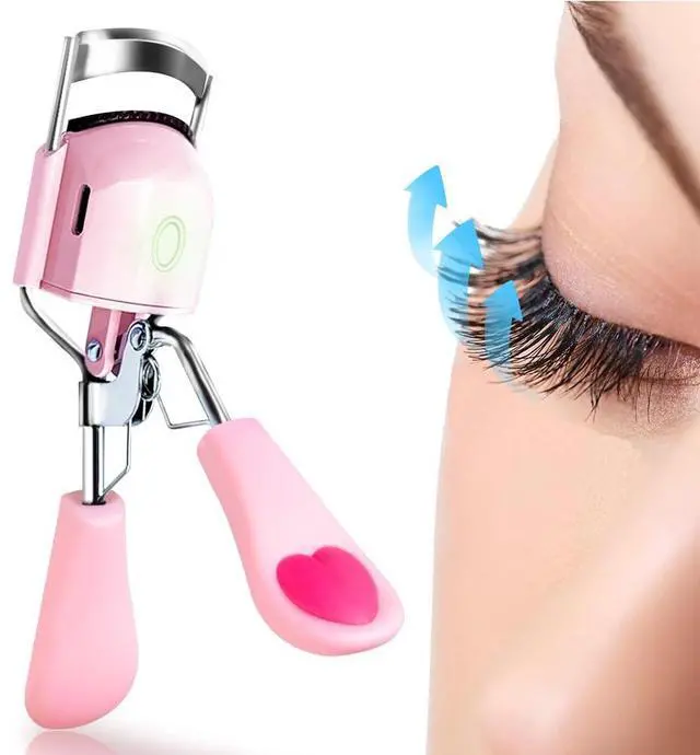 Main image of Heated Eyelash Curler for Women 10s Fast Heating USB Rechargeable Lash Curler Long Lasting Ironing Electric Eyelash Curler with Silcone Pad Replacable Great Makeup Tools for Her