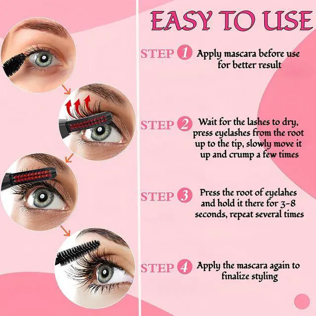 Alt view image 5 of 6 - Heated Eyelash Curler - Heated Lash Curler Electric Eyelash Curler 3 Temp Settings for Makeup Tools for Achieving A Natural Curl and Long Lasting Eyelashes, Designed for Women, White BA