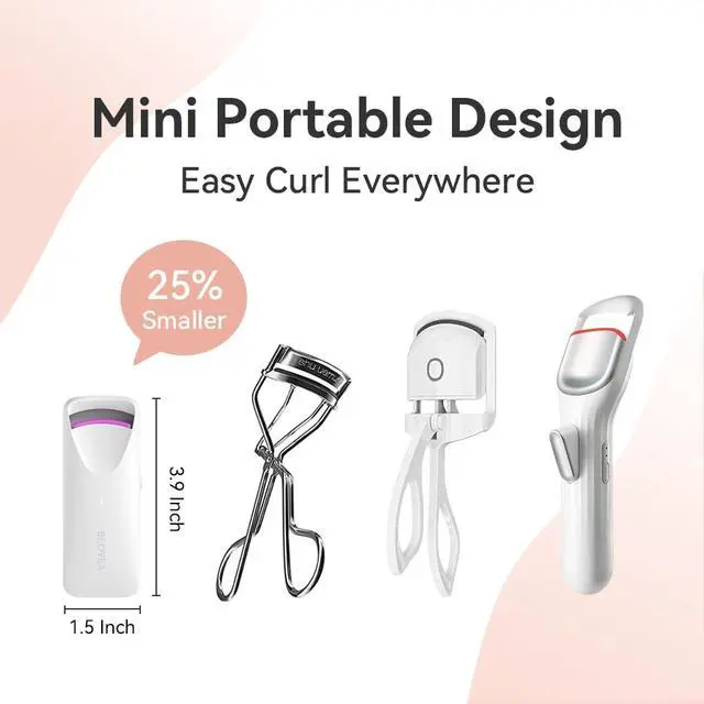 Alt view image 3 of 7 - Heated Eyelash Curler Fast 8-Second Heat for Long-Lasting Curls Portable Rechargeable Heated Lash Curler, Safe & Effective Eyelash Curlers for All-Day Volume and Lift