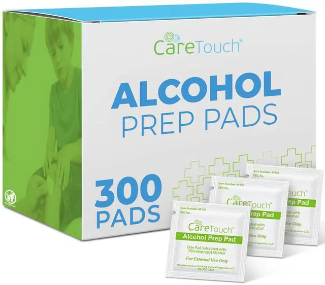 Main image of Alcohol Wipes | Individually Wrapped Alcohol Prep Pads with 70% Isopropyl Alcohol, Great for Medical & First Aid Kits | Sterile, Antiseptic 2-Ply Alcohol Swabs - 300 count
