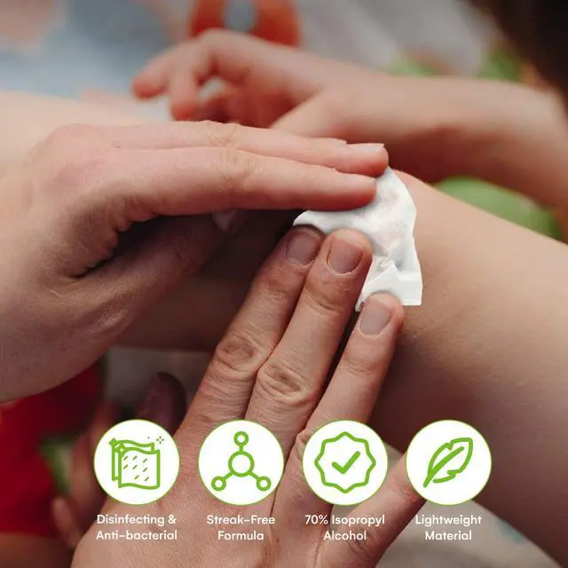 Alt view image 5 of 6 - Alcohol Wipes | Individually Wrapped Alcohol Prep Pads with 70% Isopropyl Alcohol, Great for Medical & First Aid Kits | Sterile, Antiseptic 2-Ply Alcohol Swabs - 300 count