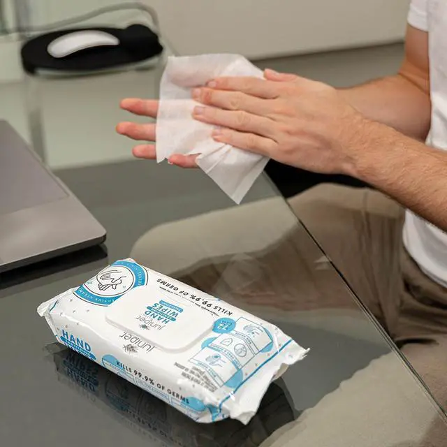Alt view image 5 of 7 - 3 Pack Hand Sanitizing Wipes, 216 Count Disposable Hand Sanitizer Wipes, Fresh Scent, Lint Free & Durable