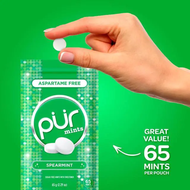 Alt view image 2 of 6 - Spearmint, Xylitol Mints, No Artificial Flavor, 65 Count