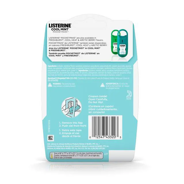 Alt view image 7 of 7 - Pocketpaks Breath Strips, Cool Mint, 72 Count (Pack of 1)